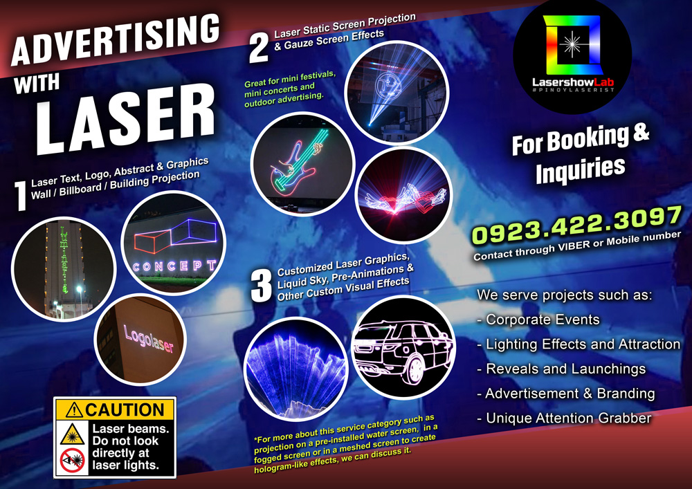 Advertising with Laser